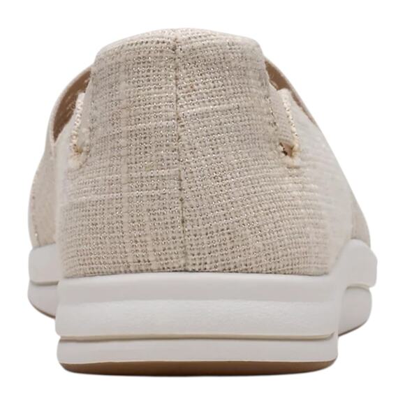 Clarks Women's Cloud Steppers Breeze Vibe Casual Flats Cream Size 10 W - Picture 4 of 6